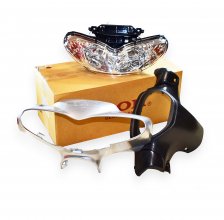 Μάσκα Φανού / Κοντερ Σετ με φανάρι Yamaha Crypton-R 115 ασημί OOH