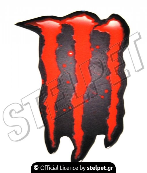 Αυτοκόλλητο Monster (Μεγάλο) Κόκκινο