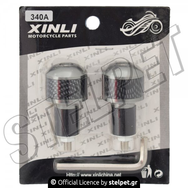 Αντίβαρα τιμονιού Xinli 340A ασημί/Carbon 