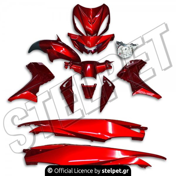 Κοστούμι Yamaha Crypton-X 135 μπορντώ