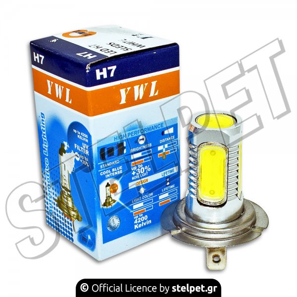 Λάμπα led H7 universal λευκή YWL 