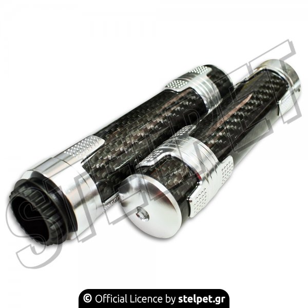 Χειρολαβές τιμονιού Xinli XL-659 ασημί - carbon 