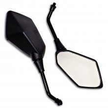 Καθρέπτες ζευγάρι Universal 10mm RE400 μαύροι Chaft