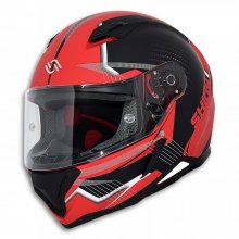 Κράνος Shiro SH-890 Losail μαύρο ματ - κόκκινο με Pinlock