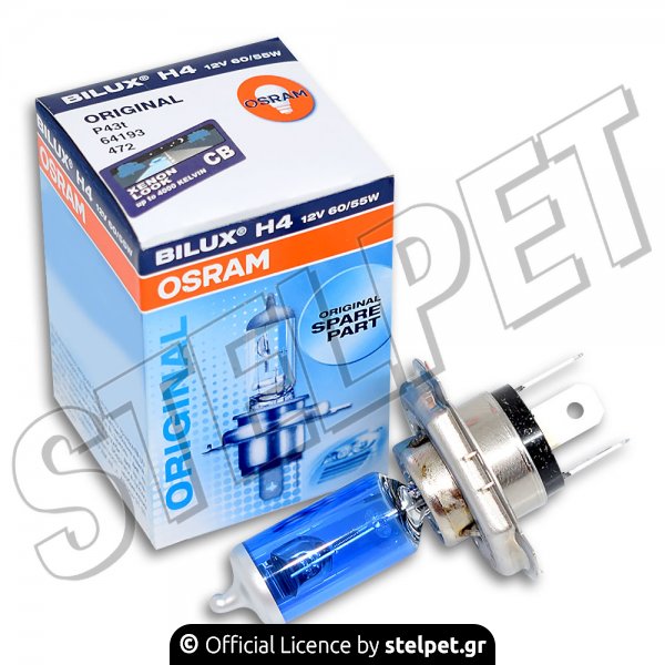 Λάμπα H4 P43T - 38 12V / 60 / 55W coolblue Osram