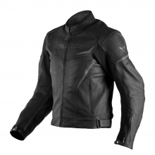 Μπουφάν μηχανής Δερμάτινο STRIKER Μαύρο Νοrdcode