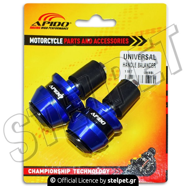 Αντίβαρα τιμονιού universal UHBBL μπλε Apido Racing