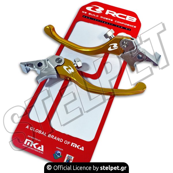 Μανέτες ζευγάρι Honda SH150 injection S2 χρυσές Racing Boy