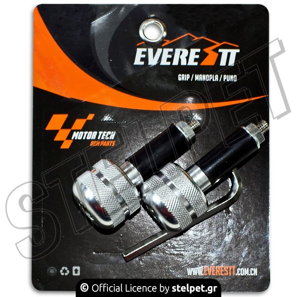 Αντίβαρα τιμονιού Universal 18mm ασημί Everestt