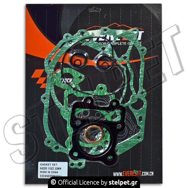 Φλάντζες μηχανής σετ Α' & Β' Kawasaki Kaze-R 115 53mm Everestt
