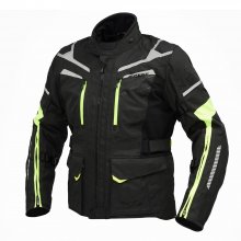 Μπουφάν μηχανής Spyke Compass Dry Tecno μαύρο/κίτρινο