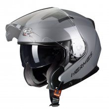 Κράνος jet Pilot Hermes SV Γκρί Ματ ECE 22.06