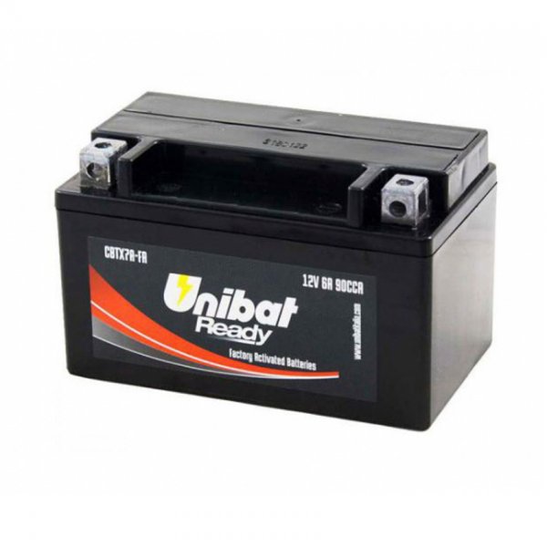 ΜΠΑΤΑΡΙΑ UNIBAT CBTX7A-FA (YTX7A-BS) + FACTORY ACTIVATED CCA90