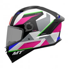 Κράνος MT Stinger 2 Cheste D8 Μαύρο/Γκρι/Ροζ ECE 22.06