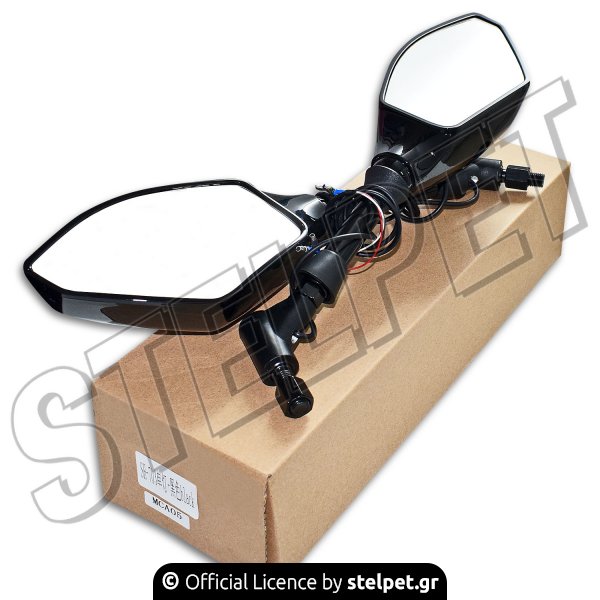 Καθρέπτες με φλας ζευγάρι universal Honda 10mm MCA05 STEEL 