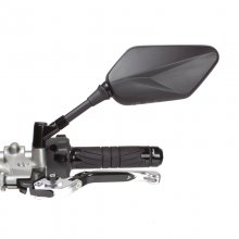 Καθρέπτες ζευγάρι πολυγωνικοί Chaft  10mm IN1029 μαύροι