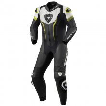 Δερμάτινη στολή Revit Argon μαύρη / κίτρινη