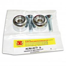 Αντίβαρα τιμονιού βαριά Modenas Kriss II 115 χρώμιο SYS