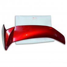 Ποδιά εξωτερική αριστερή Yamaha Crypton T 110 κόκκινη PT Special Parts