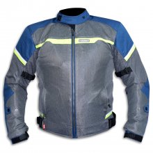 Μπουφάν μηχανής LS2 Riva μπλε / ανθρακί / κίτρινο