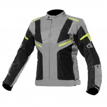 Μπουφάν μηχανής Spyke Airmaster μαύρο / γκρι / κίτρινο