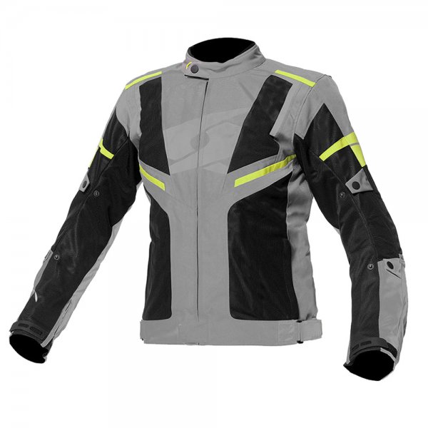 Μπουφάν μηχανής Spyke Airmaster μαύρο / γκρι / κίτρινο