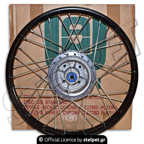 Ζάντα πίσω κομπλέ με μαύρο στεφάνι Yamaha Crypton-R 115 Union