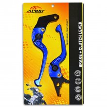 Μανέτες ρυθμιζόμενες ζευγάρι Honda GTR 150 / RS 150 μπλε Apido Racing