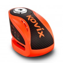 Κλειδαριά δισκοφρένου με συναγερμό Kovix KNX6-FO πορτοκαλί