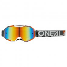 ΓΥΑΛΙΑ ΜΑΣΚΑ MX B-10 DUPLEX V.24 Άσπρο/Γκρί/Πορτοκαλί/Κόκκινο ΙΡΙΔΙΟΥ O'NEAL