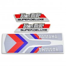 Αυτοκόλλητο σετ Yamaha T50 Townmate ασημί Stickers Par
