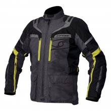Μπουφάν μηχανής Spyke Meridian Dry Tecno μαύρο/ανθρακί/κίτρινο