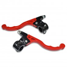 Μανέτες ζευγάρι με βάση universal enduro κόκκινες