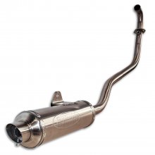 Εξάτμιση ολόσωμη Sym VF 185 Euro 5 στρογγυλή με μπούκα inox Protecht