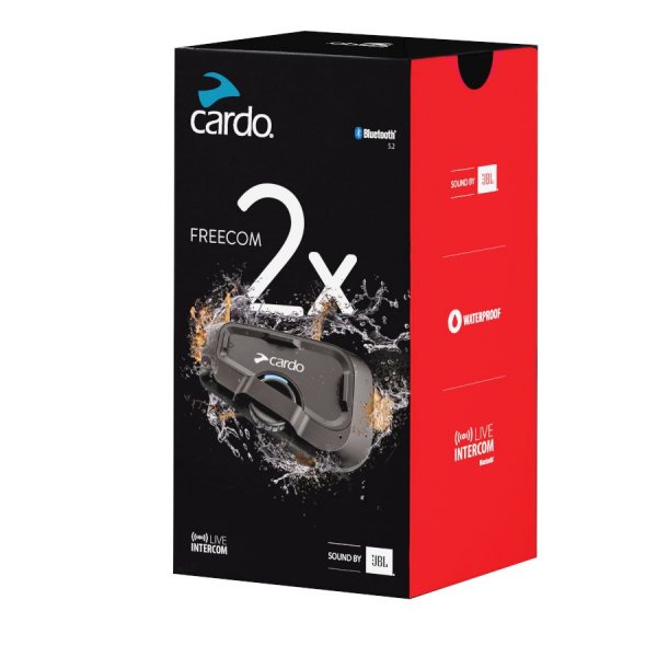 Ενδοεπικοινωνία bluetooth Cardo Freecom 2X Sound JBL® μονή