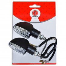 Φλας πίσω led ζευγάρι universal μαύρα κοντό μπράτσο Tanaka