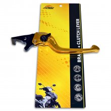 Μανέτα φρένου ρυθμιζόμενη Honda Supra 100 / Yamaha Crypton-X 135 3D χρυσή Apido