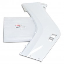 Ποδιά εξωτερική δεξιά Yamaha Crypton-X 135 λευκή γνήσια