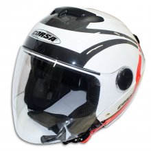 Κράνος Corsa CX90 Άσπρο / Κόκκινο / Γκρι 