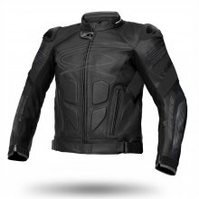 Μπουφάν μηχανής Spyke Sport Estoril Evo Leather Μαύρο