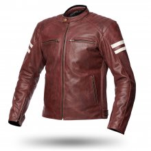 Μπουφάν μηχανής δερμάτινο Spyke Milano 2.0 Man καφέ