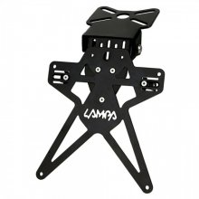 Αναδιπλούμενη βάση πινακίδας μηχανής AERO-X EVO 4 μαύρη Lampa