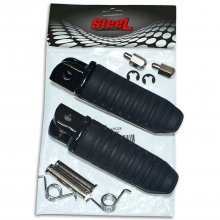 Αναβατήρες οδηγού μαύροι Suzuki GSXR 1300 Hayabusa / DL650 V-Strom Steel