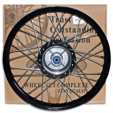 Ζάντα πίσω μαύρη κομπλέ Honda Innova 125  Solar