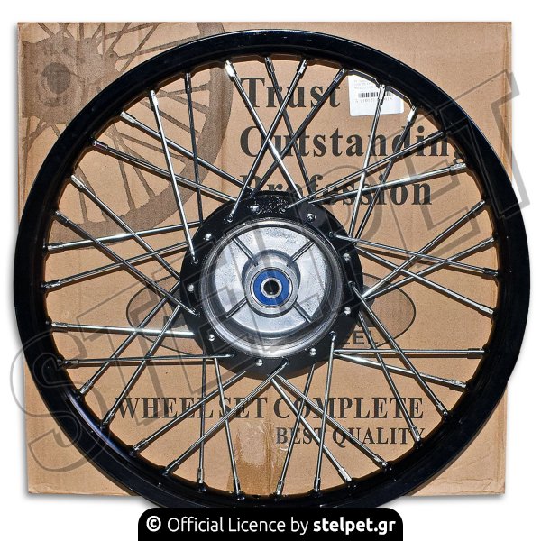 Ζάντα πίσω μαύρη κομπλέ Honda Innova 125  Solar