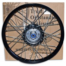 Ζάντα πίσω μαύρη κομπλέ Honda C50C / Glx50  Solar