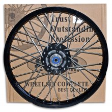 Ζάντα εμπρός μαύρη Honda Supra 100 Disc Solar