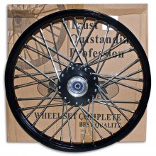 Ζάντα εμπρός κομπλέ μαύρη Yamaha Crypton-R 115 Solar