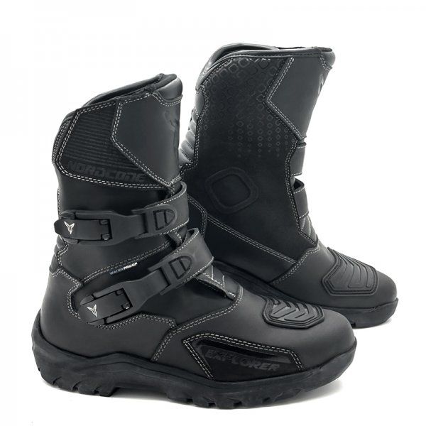 Μπότα Μηχανής Δερμάτινη Nordcode Explorer WP EN 13634 Μαύρη