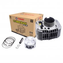 ΚΥΛΙΝΔΡΟΠΙΣΤΟΝΟ ΣΕΤ + ΦΛΑΝΤΖΕΣ RACING HONDA INNOVA 125 57MM TOBAKI